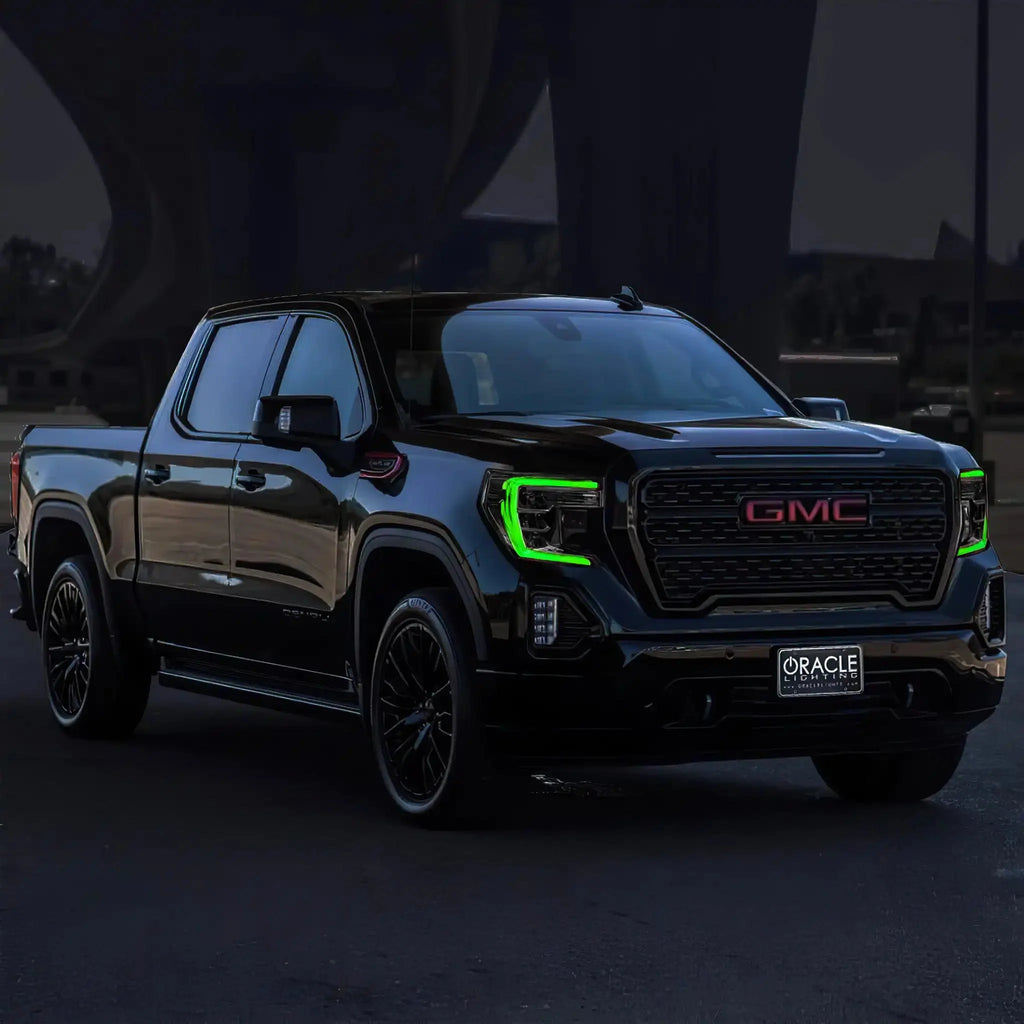 ORACLE Lighting 2019-2022 GMC Sierra 1500 ColorSHIFT RGB+W Headlight DRL Upgrade Kit