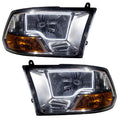 ORACLE Lighting 2009-2012 Ram Non-Sport Pre-Assembled Halo Headlights - Chrome Housing