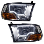 ORACLE Lighting 2009-2012 Ram Non-Sport Pre-Assembled Halo Headlights - Chrome Housing