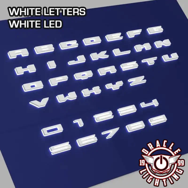 ORACLE Lighting Universal Illuminated LED Letter Badges - White LED - Individual
