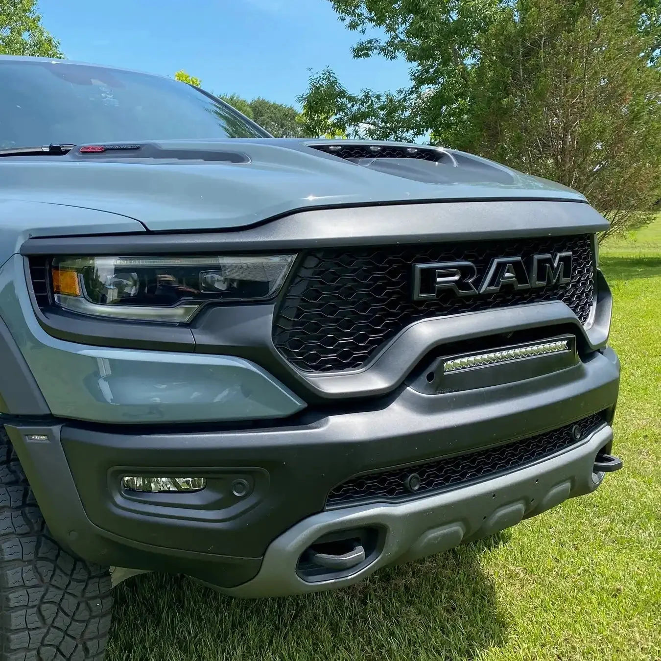 2019-2026 RAM Rebel/TRX/RHO Front Bumper Flush LED Light Bar | 100W 12,000 Lumens