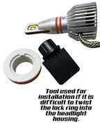 G4-RS 3 Color LED Headlight Bulbs White/Yellow/Amber