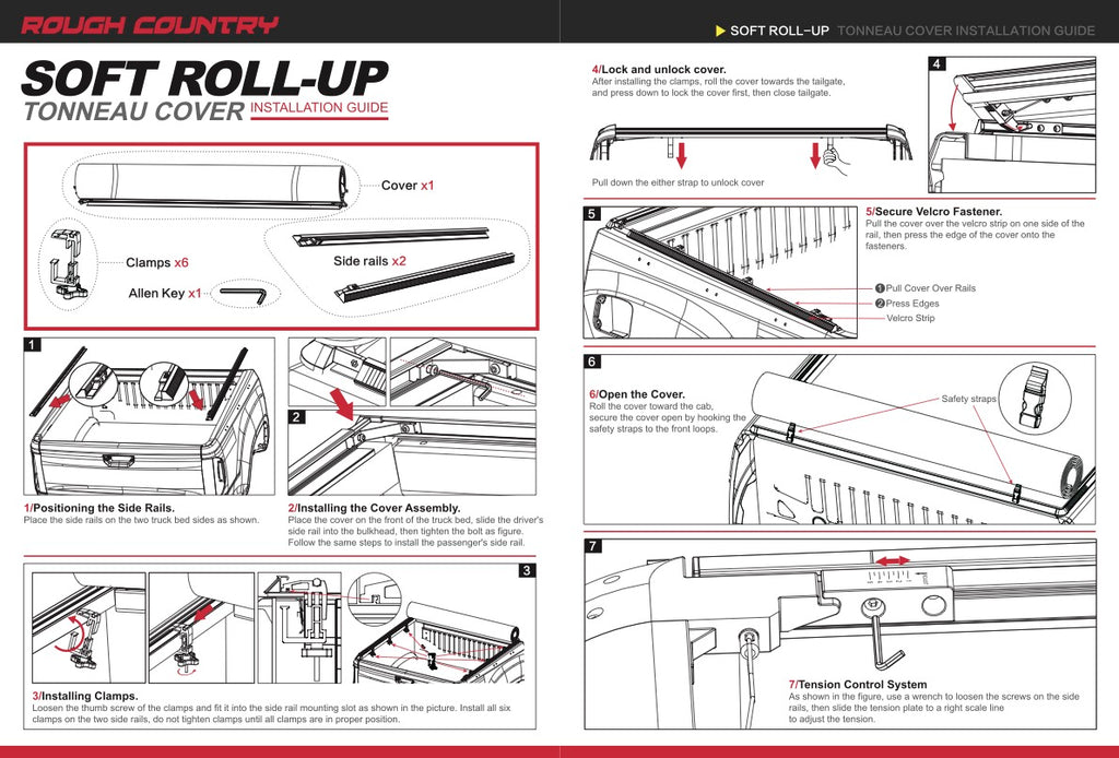 Soft Roll Up Bed Cover 6'10" Bed | Ford F-250/F-350 Super Duty (99-16)