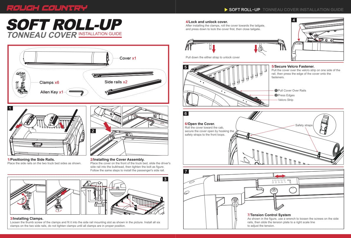 Soft Roll Up Bed Cover 6'10" Bed | Ford F-250/F-350 Super Duty (99-16)