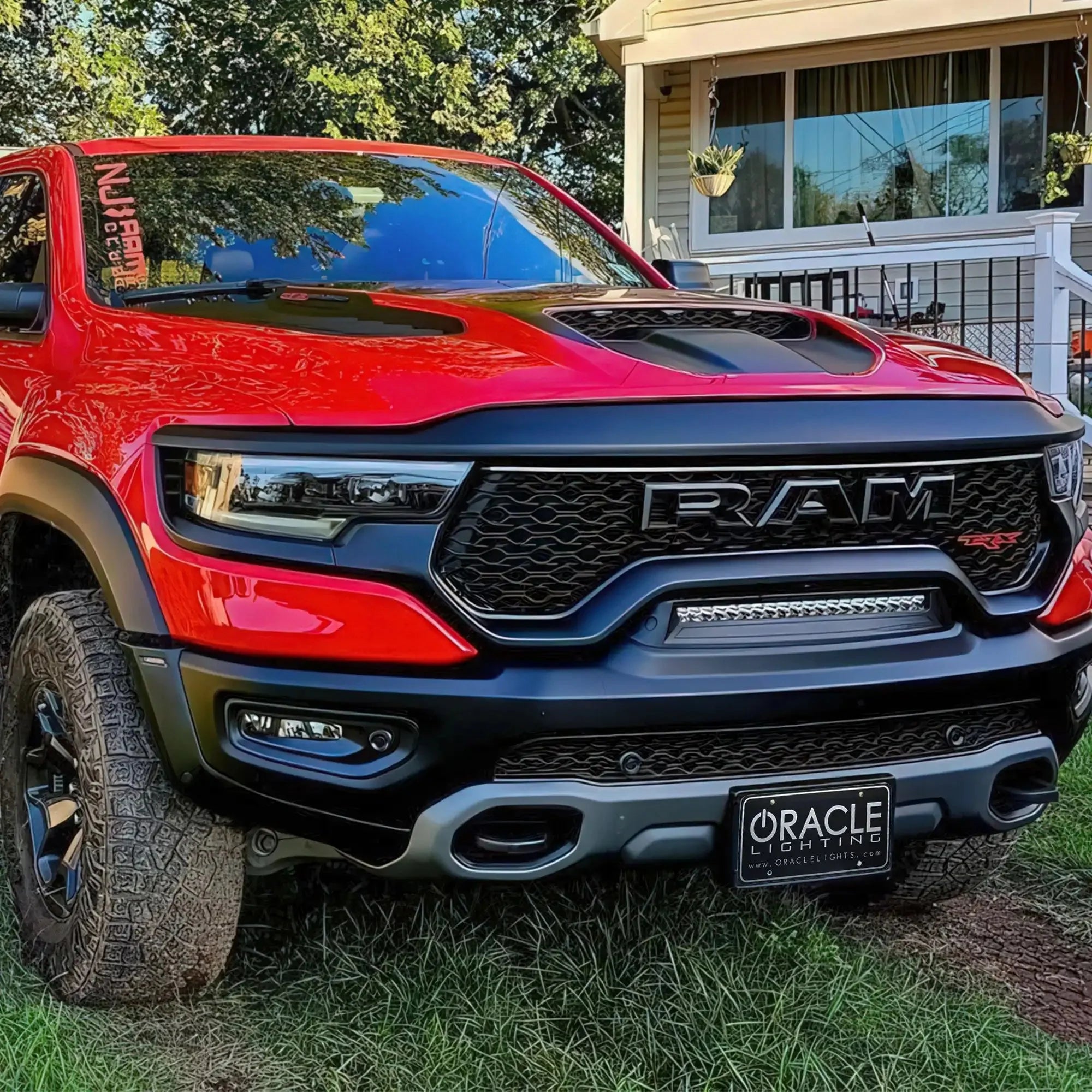 2019-2026 RAM Rebel/TRX/RHO Front Bumper Flush LED Light Bar | 100W 12,000 Lumens