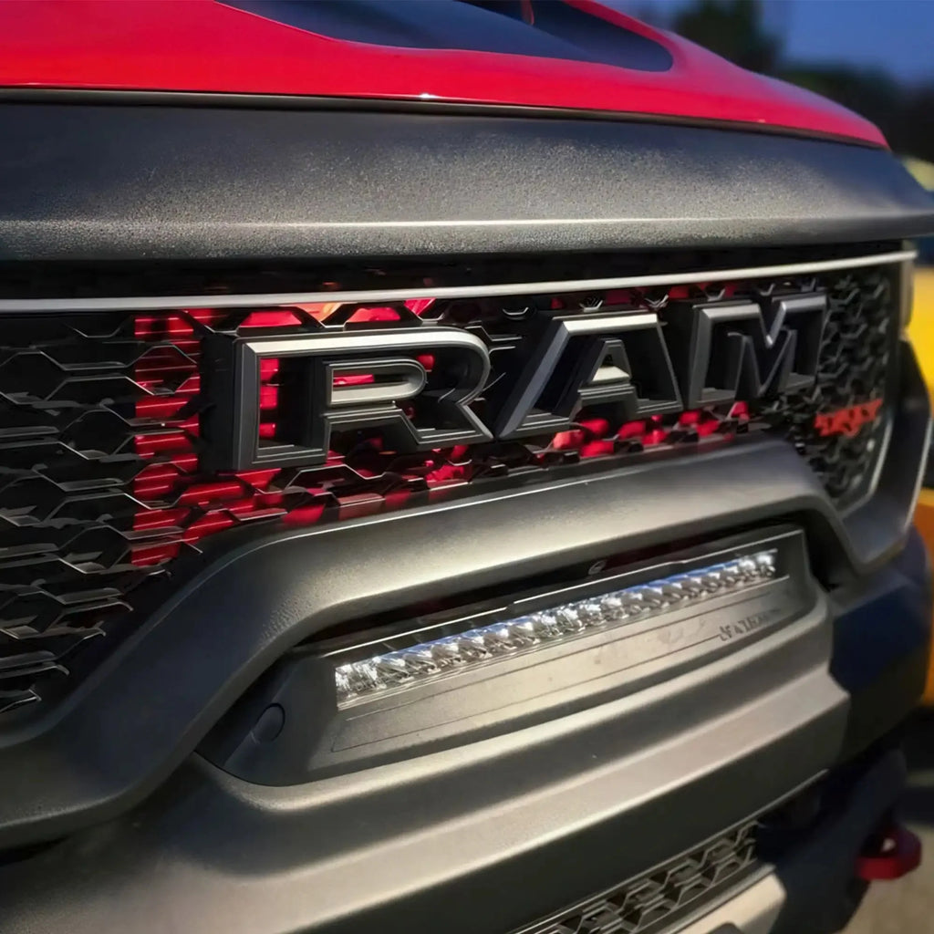 2019-2026 RAM Rebel/TRX/RHO Front Bumper Flush LED Light Bar | 100W 12,000 Lumens
