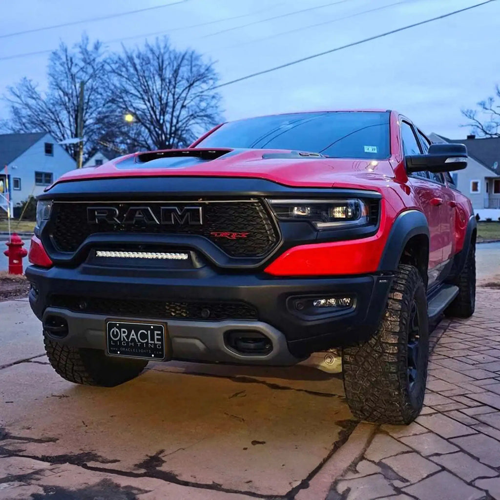 2019-2026 RAM Rebel/TRX/RHO Front Bumper Flush LED Light Bar | 100W 12,000 Lumens
