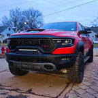 2019-2026 RAM Rebel/TRX/RHO Front Bumper Flush LED Light Bar | 100W 12,000 Lumens