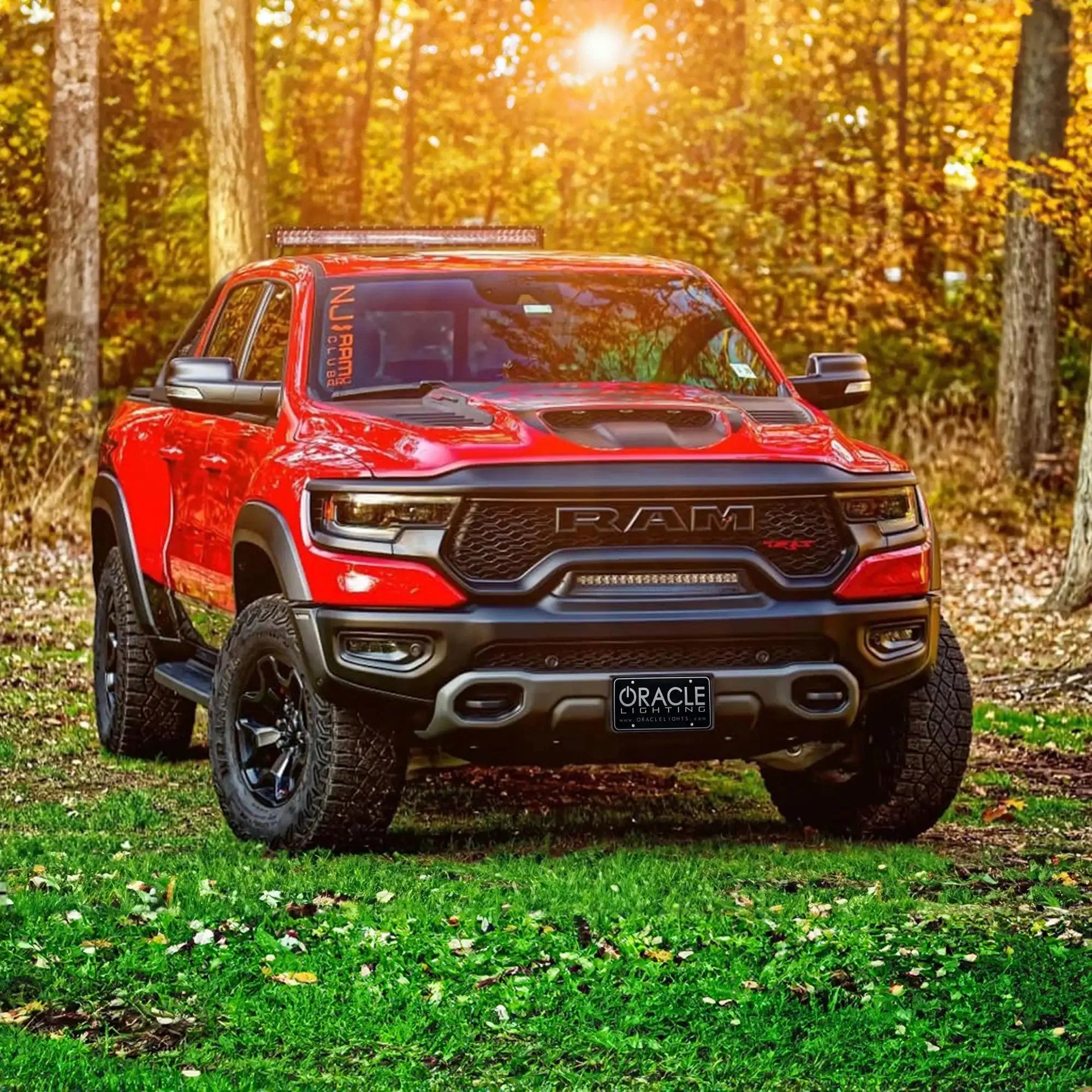 2019-2026 RAM Rebel/TRX/RHO Front Bumper Flush LED Light Bar | 100W 12,000 Lumens
