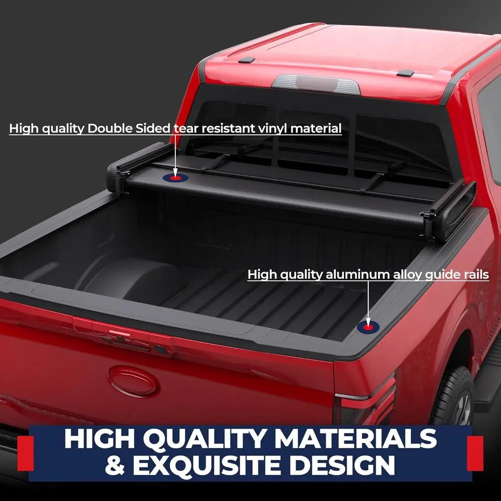 Tri-Fold Soft Tonneau Cover  2015-2022 F150 F-150 (5.5 FT Feet Bed)