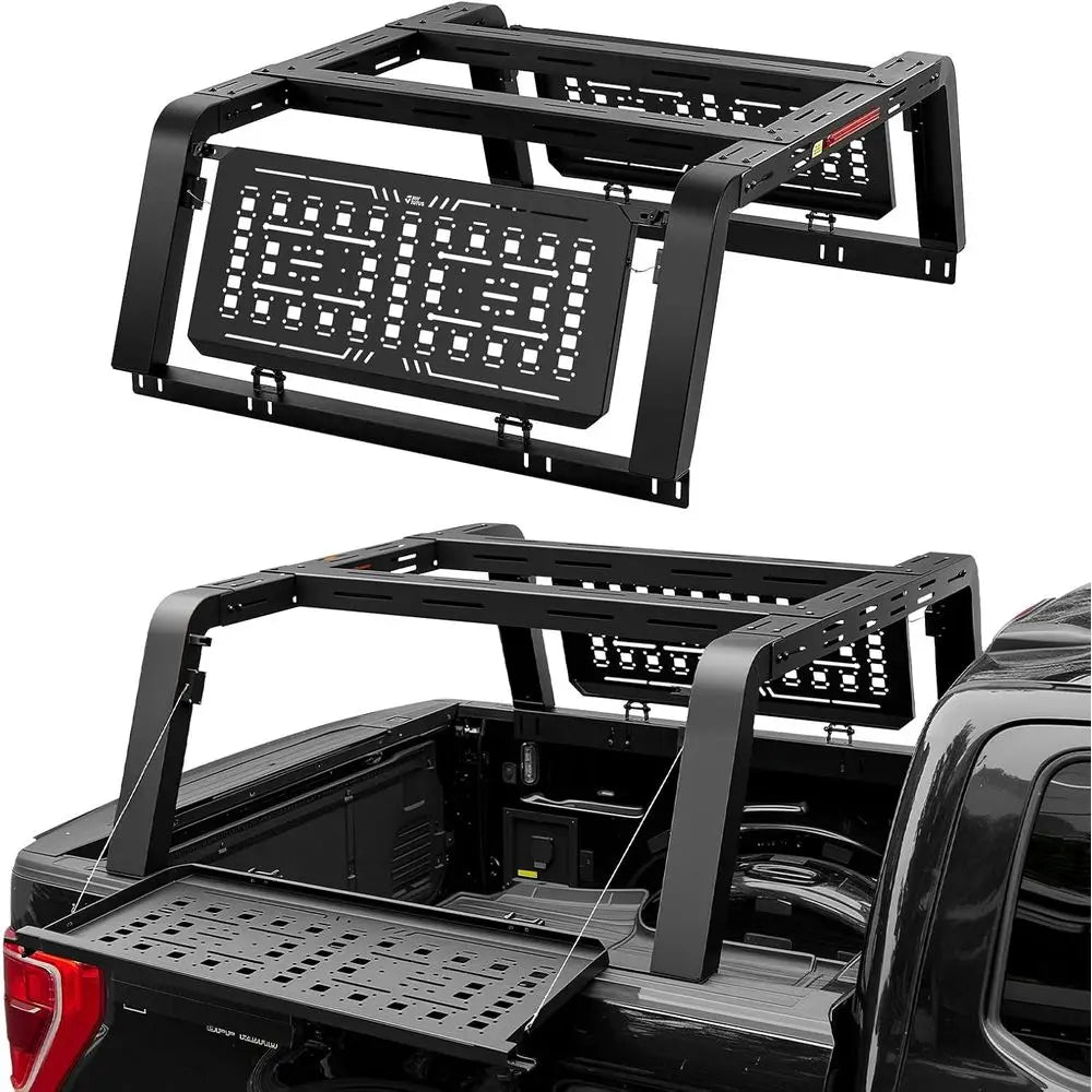 Full Size Truck Bed Rack Overland Rack Compatible with F150 F250 F350 Silverado Sierra Ram Tundra, 24.6" High Truck Rack
