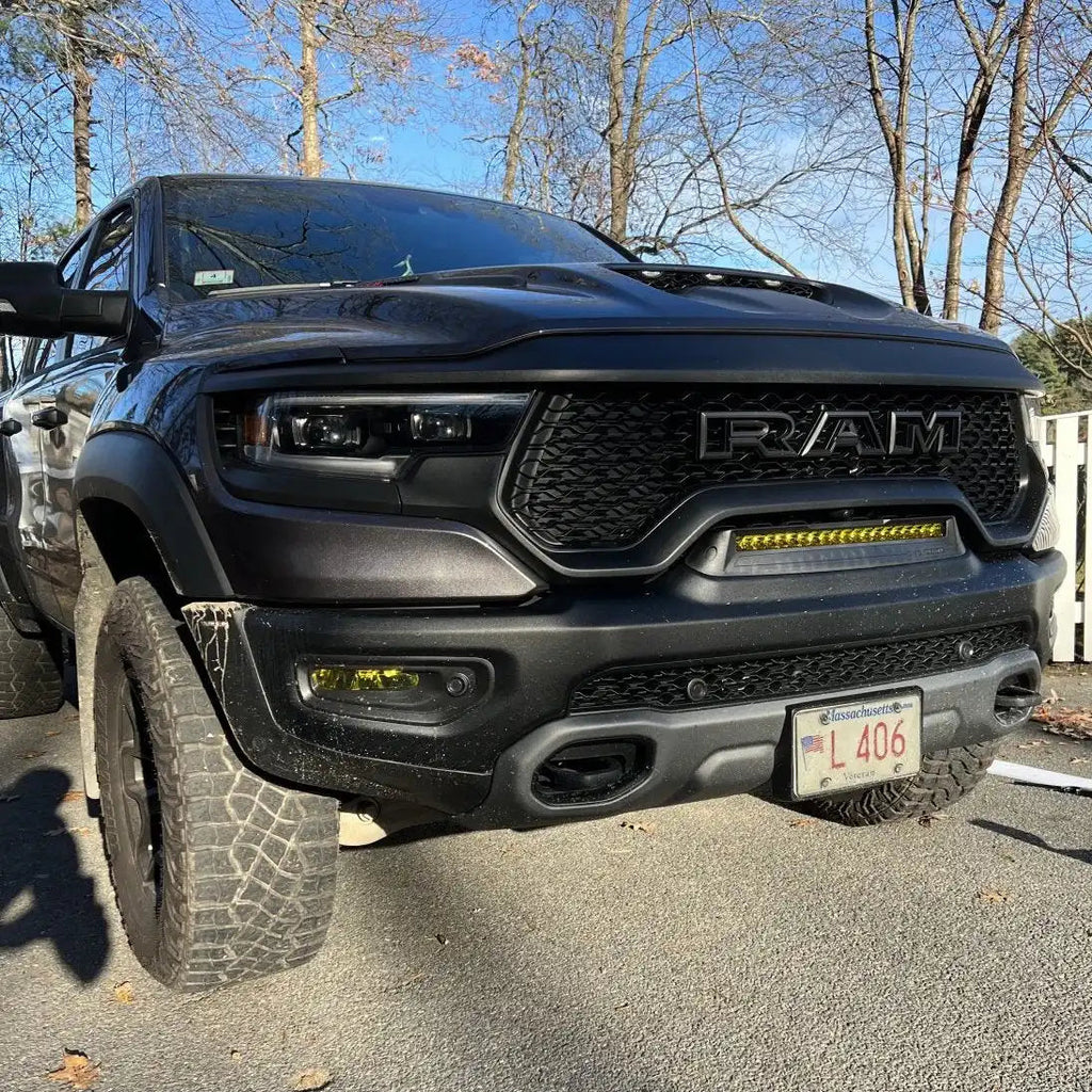 2019-2026 RAM Rebel/TRX/RHO Front Bumper Flush LED Light Bar | 100W 12,000 Lumens