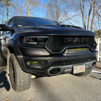 2019-2026 RAM Rebel/TRX/RHO Front Bumper Flush LED Light Bar | 100W 12,000 Lumens
