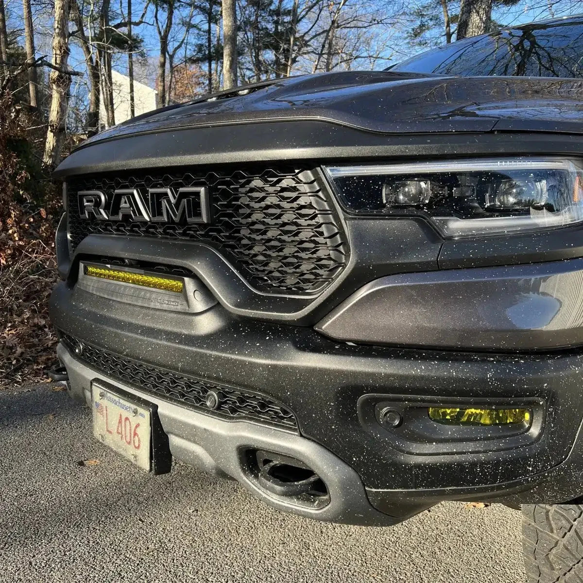 2019-2026 RAM Rebel/TRX/RHO Front Bumper Flush LED Light Bar | 100W 12,000 Lumens