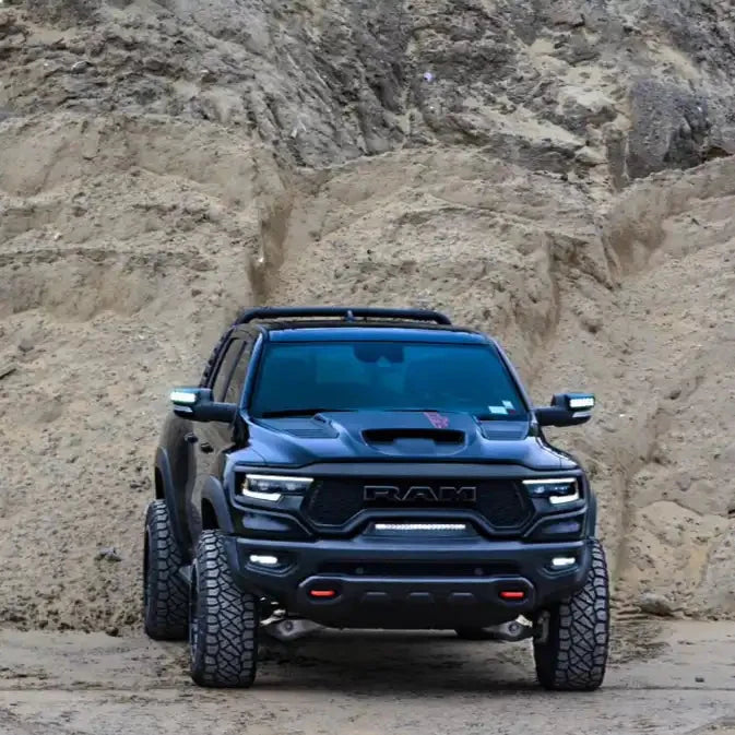 2019-2026 RAM Rebel/TRX/RHO Front Bumper Flush LED Light Bar | 100W 12,000 Lumens
