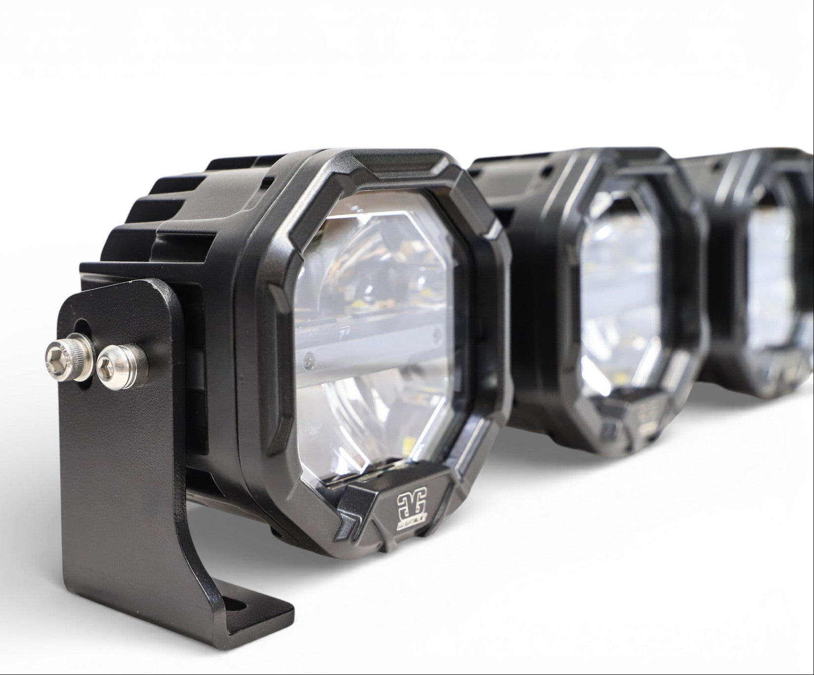 7 Light U-Con Interlocking Off Road LED Pod With Amber or White DRL Running Light