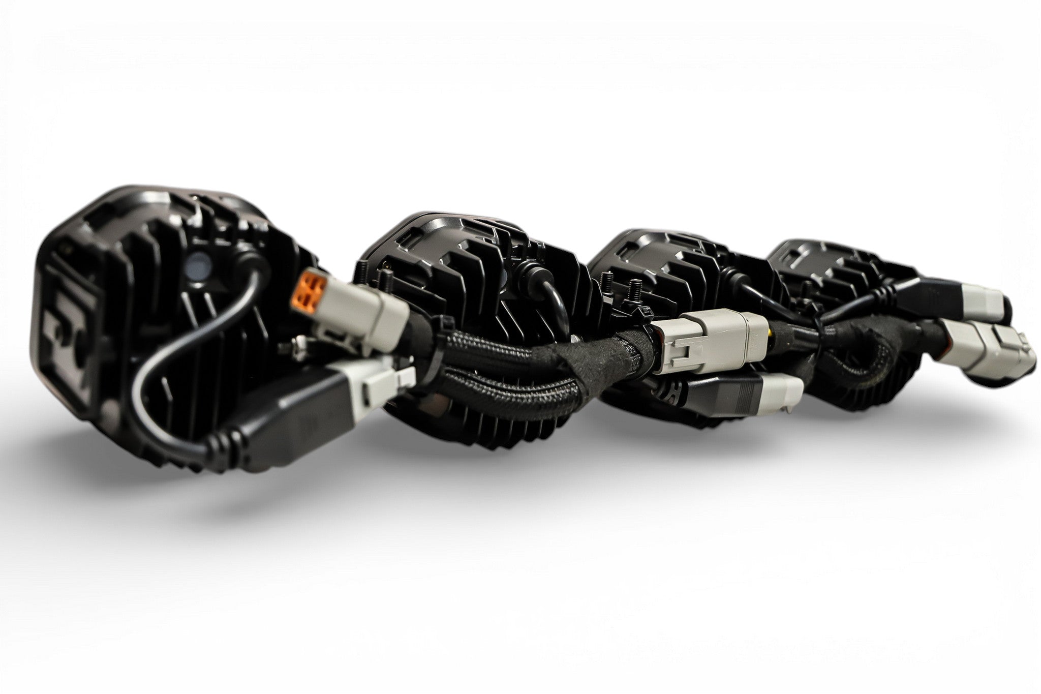 4 Light U-Con Interlocking Off Road LED Pod With Amber or White DRL Running Light