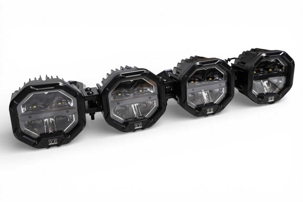 4 Light U-Con Interlocking Off Road LED Pod With Amber or White DRL Running Light