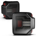 Winjet 2018-2024 Jeep Wrangler JL & JLU LED Sequential Taillights - Black/Smoke