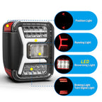 Winjet 2019-2025 Jeep Gladiator JT LED Sequential Tail light - Gloss Black/Clear