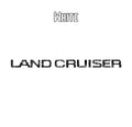 "Land Cruiser" Topographic Rear Tailgate Emblem Overlays - 2024+ Land Cruiser