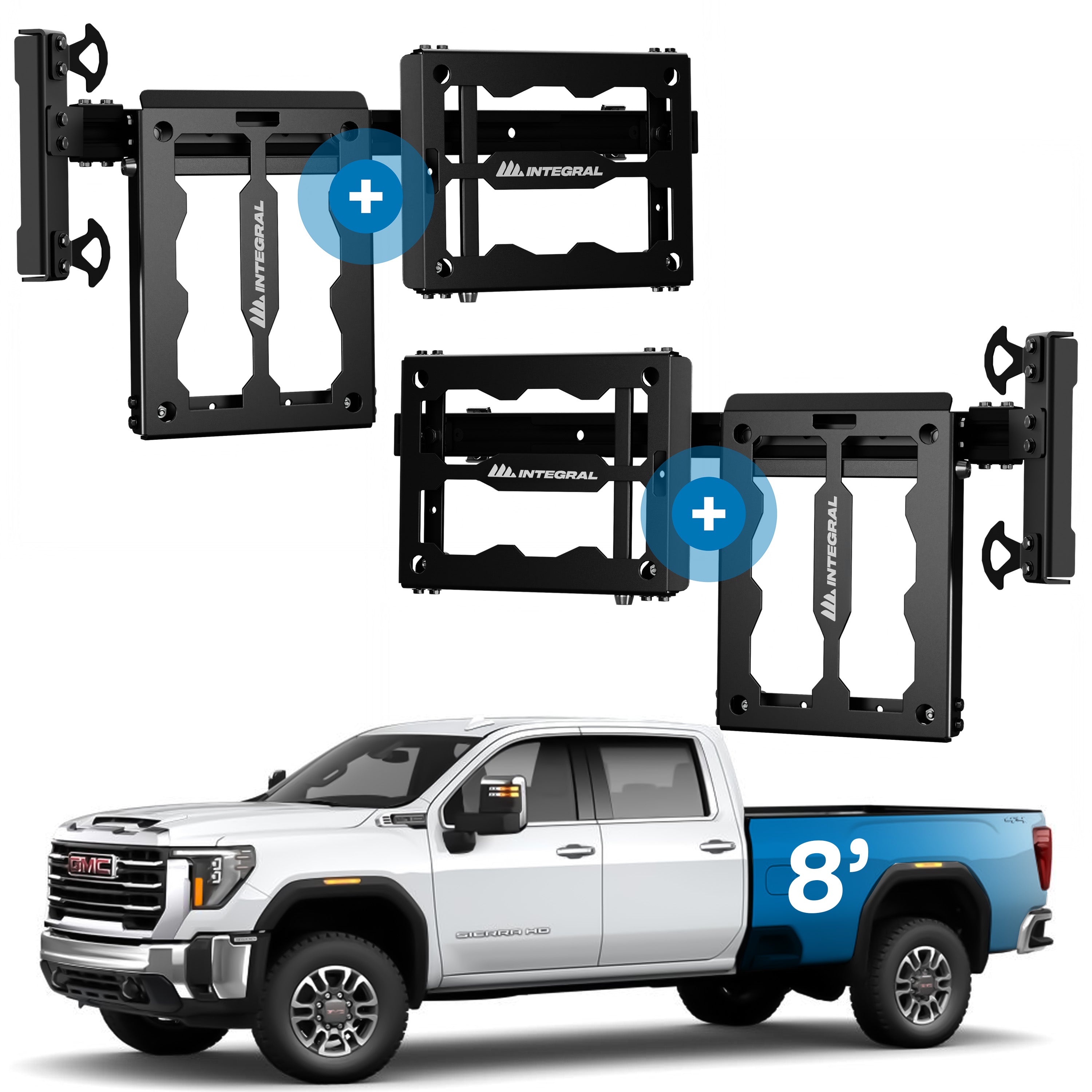 Integral Rail Kit + Panel Kits - GM HD 2020+ (8' Long Bed Only)