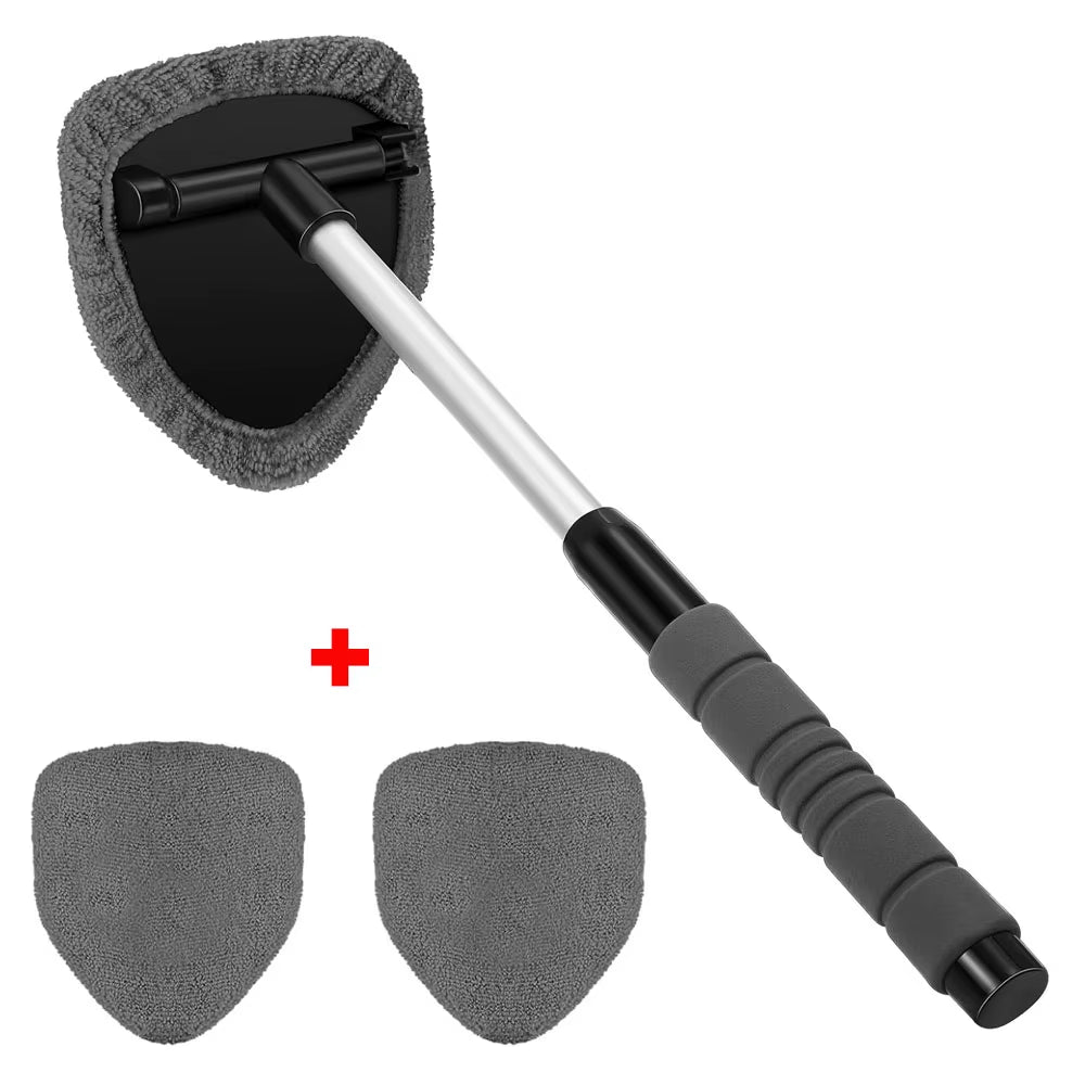 Window/Windshield Cleaning Brush Set, Microfiber (Telescopic) 