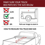 5.8FT 3 Fold Hard Truck Bed Tonneau Cover for 2019-2024 Silverado Sierra 1500