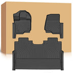 Floor Mats Liners for 2015-2025 Ford F-150/F-150 Lightning Super Crew Cab TPE