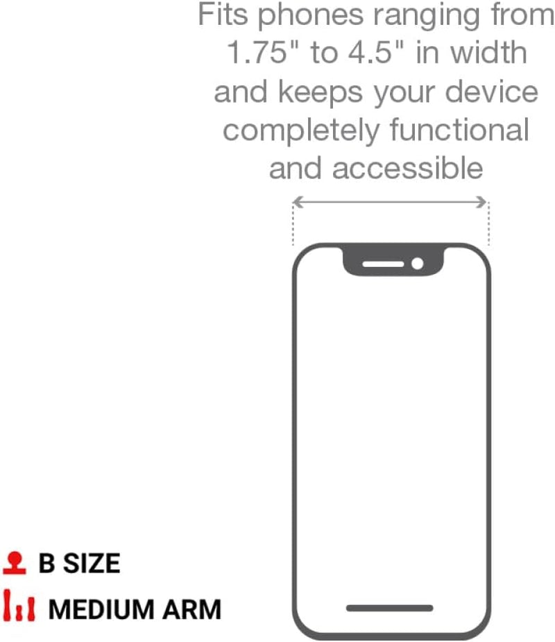 X-Grip Cell Phone Mount with RAM Twist-Lock Suction Cup Base (RAM-B-166-UN10U) 