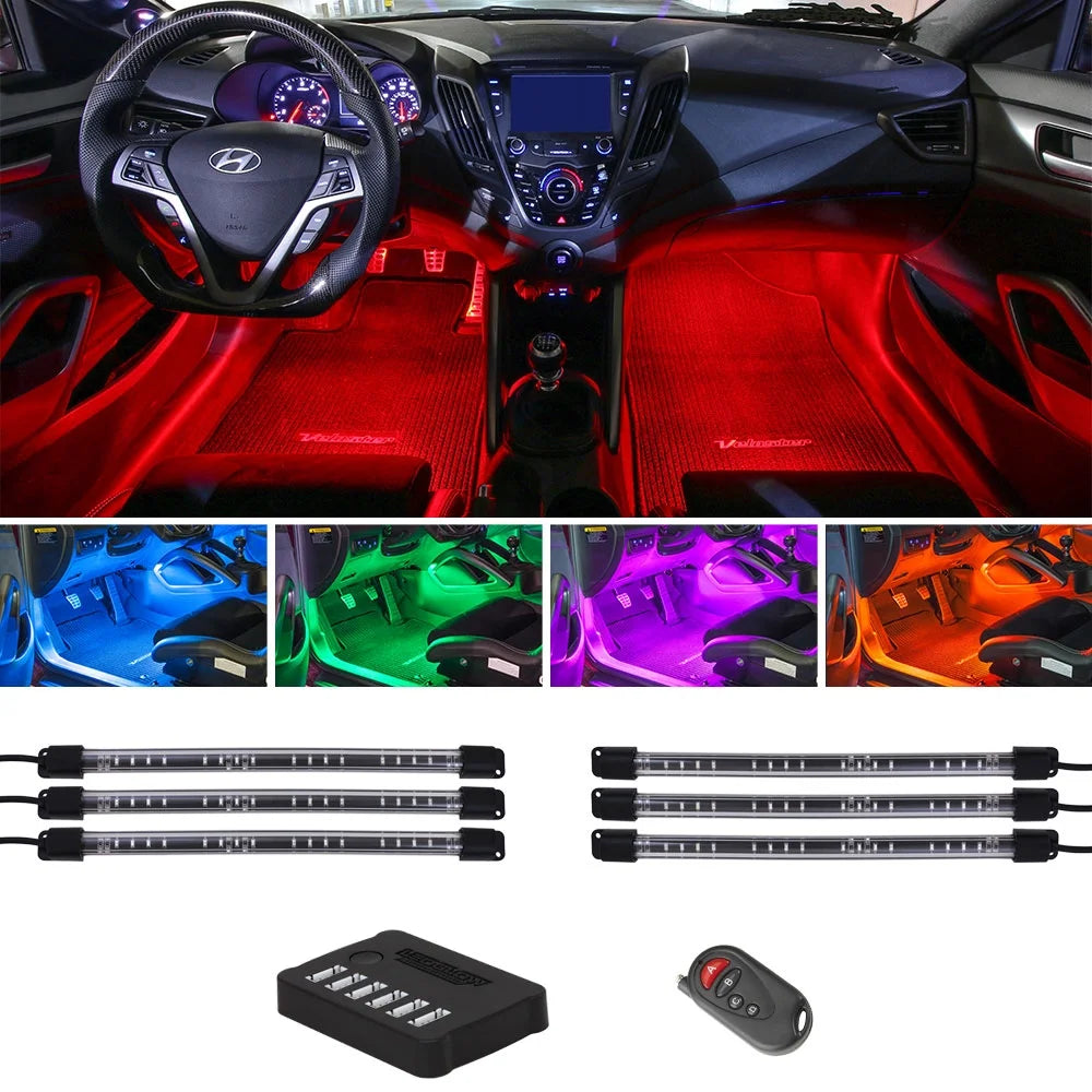 LED Interior Under-Dash Lighting Kit (6Pc)