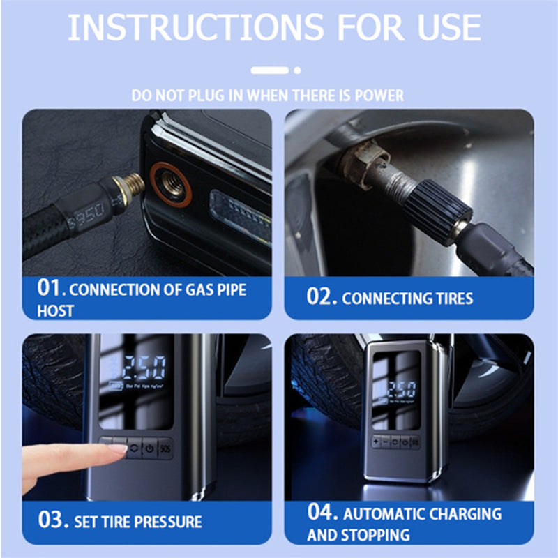 Mini Tire Inflator Tire Car Air Compressor - Prohibited for Sale on the Temu Platform