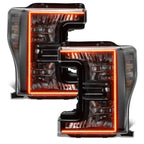 2017-2019 Ford F-250/F-350 Super Duty ORACLE Dynamic ColorSHIFT Pre-Assembled Headlights - Black Edition