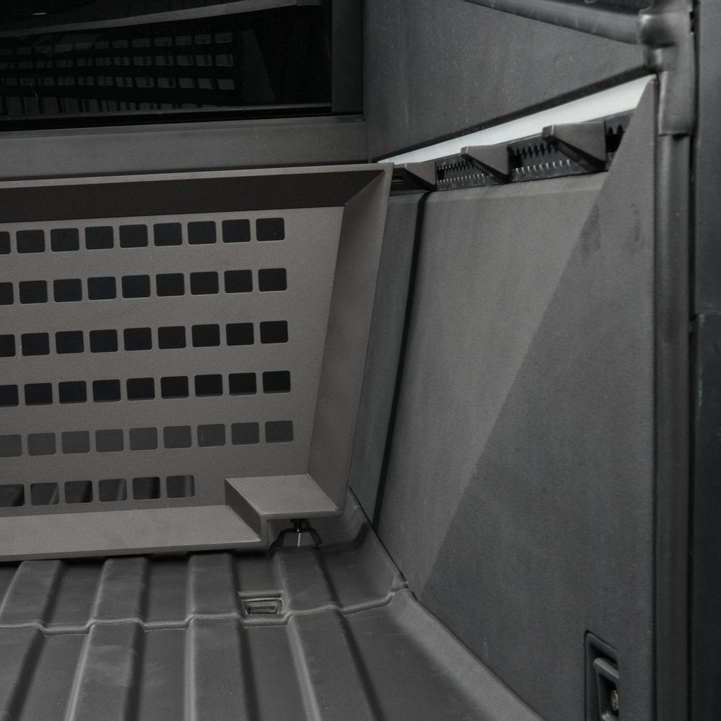 Adjustable Vault Cargo Divider Compatible with Bed Mat For  Cybertruck