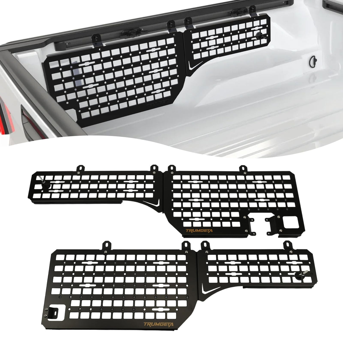 Front & Side Bed MOLLE Panel for Jeep Gladiator/ Ford Maverick/ Chevy Silverado