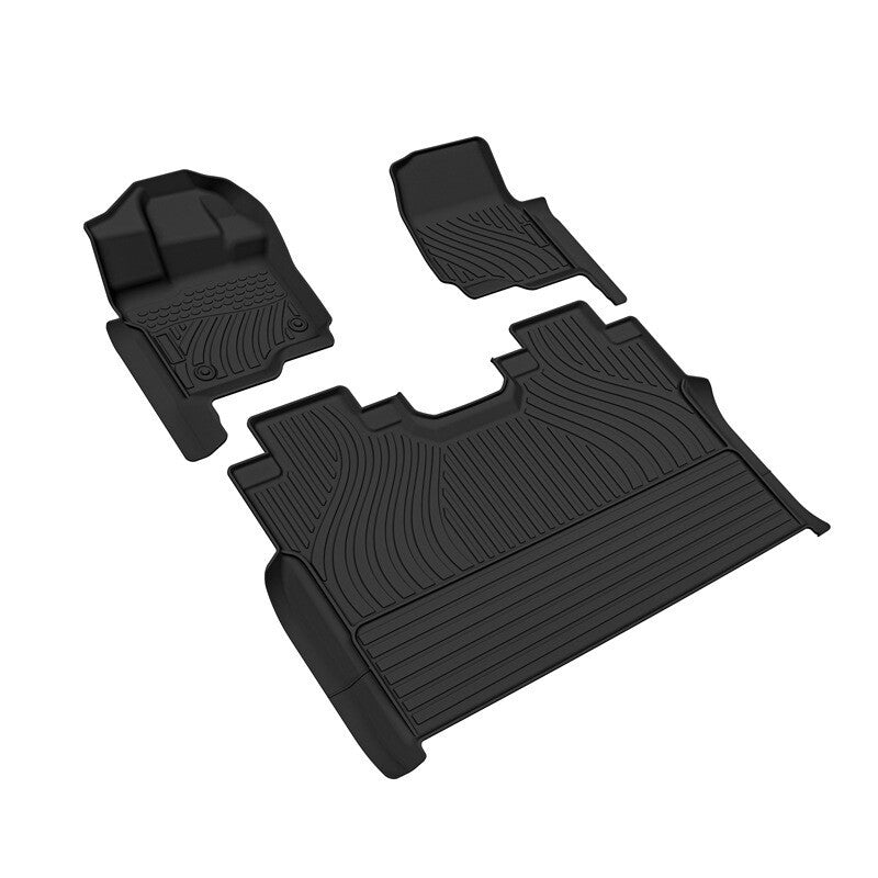 Floor Mats Liners for 2015-2025 Ford F-150/F-150 Lightning Super Crew Cab TPE