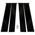 Topographic B Pillar Overlays - 2024+ Tacoma Double Cab / 2025+ 4Runner
