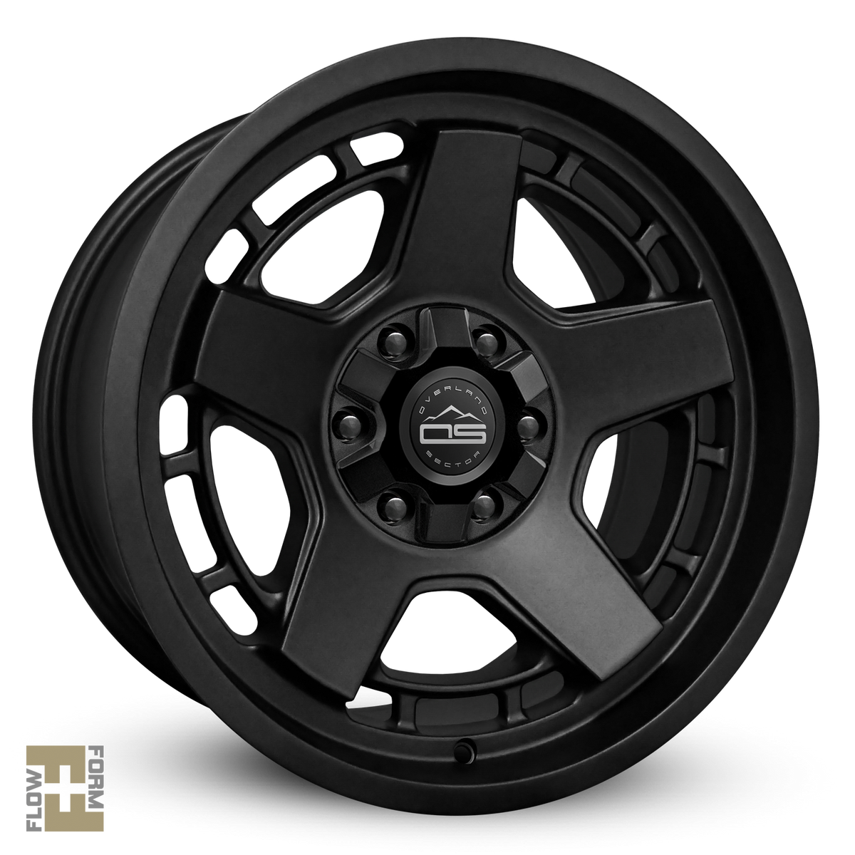 Overland Sector Atlas 17x9 -12 6x135/6x139.7mm 106.2mm Satin Black