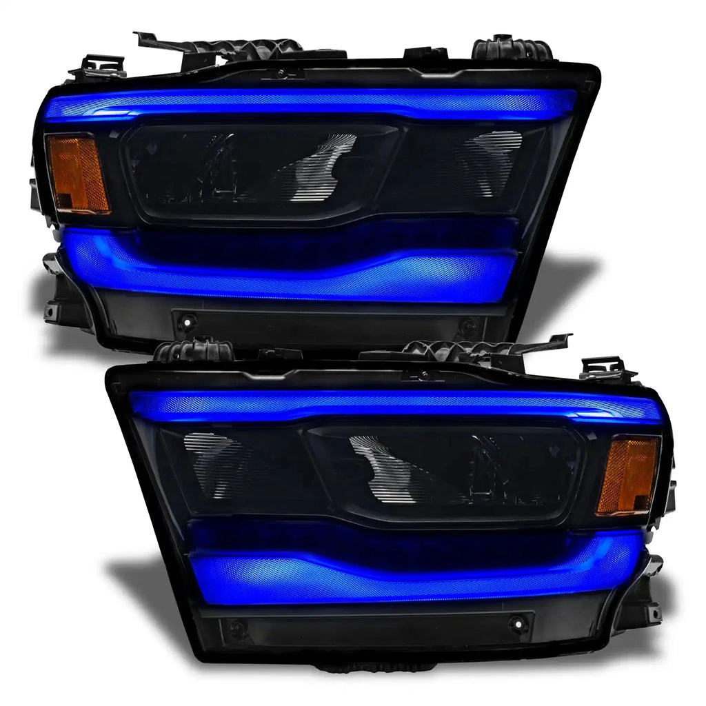 ORACLE Lighting 2019-2024 Dodge RAM 1500 ColorSHIFT RGB+W Headlight DRL Upgrade Kit - Reflector LED Headlights