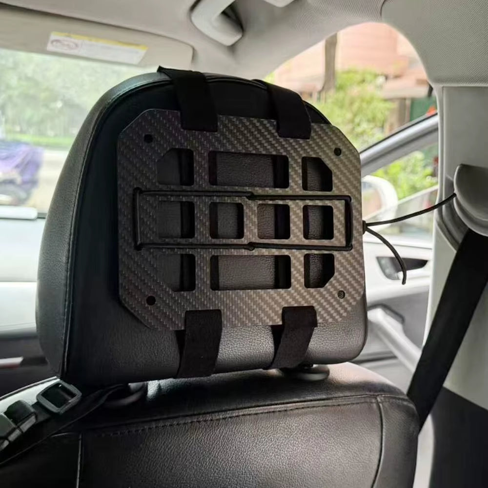 Fwoyonze Tactical Vehicle Seat Headrest MOLLE Panel Car Seat Headrest Organizer Holder Truck Mount Panels