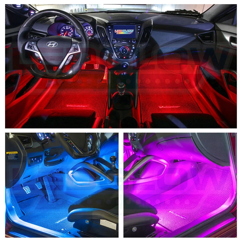 LED Interior Under-Dash Lighting Kit (6Pc)
