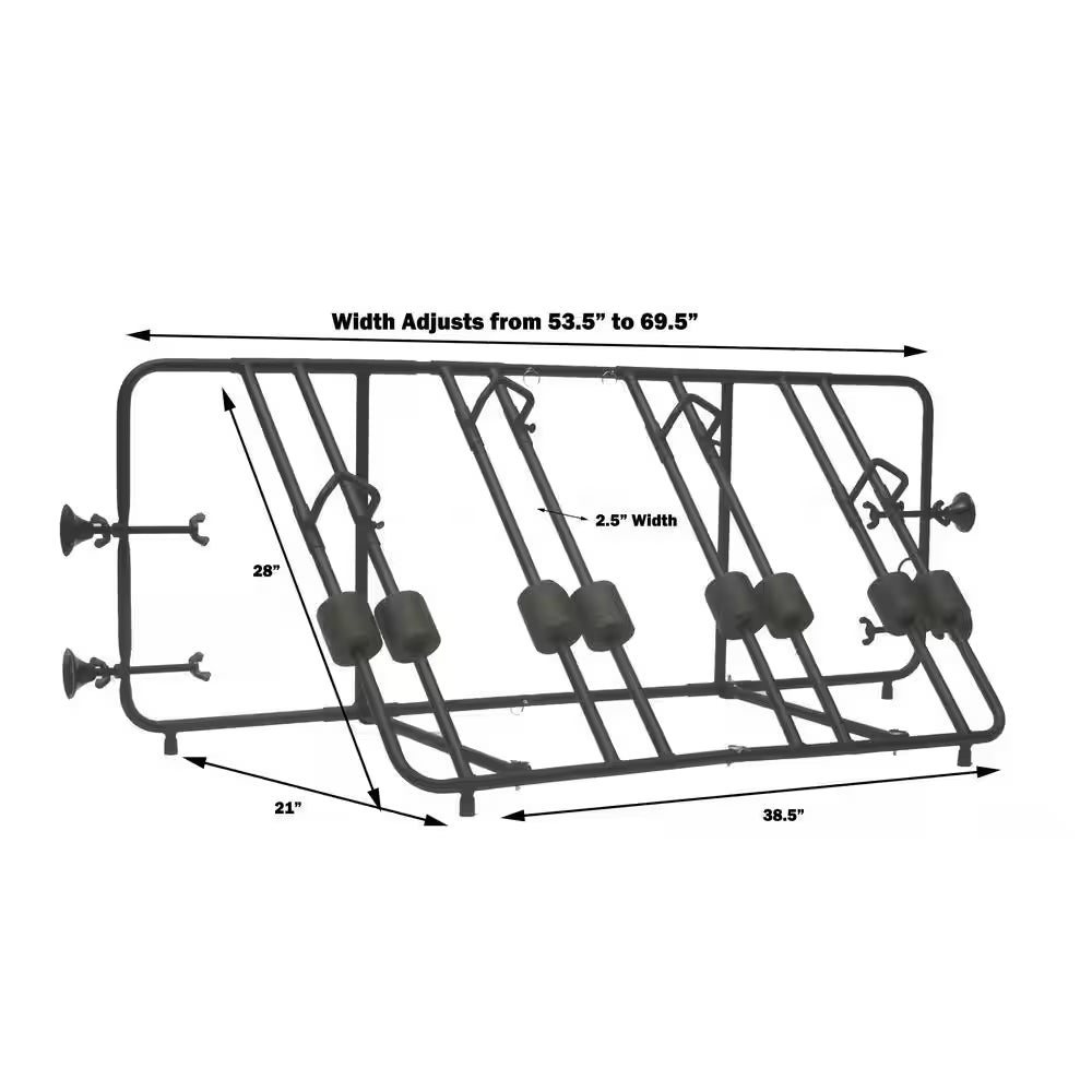 Truck Bed Bike Rack 4-Bike Carrier