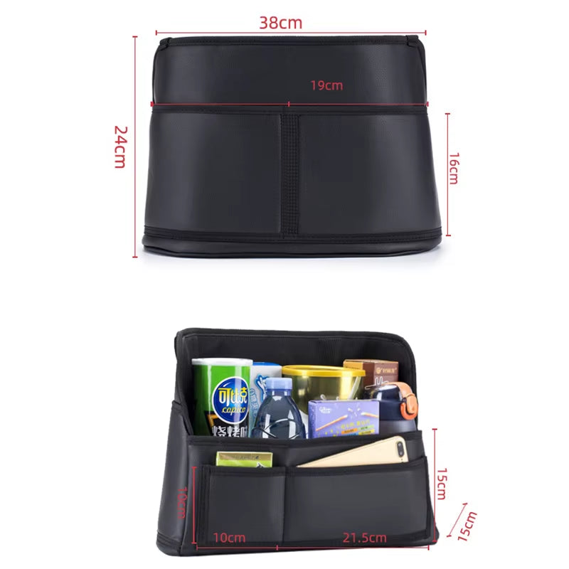 Leather Seat Organizer and Storage - Front Seats  