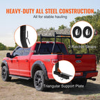 VEVOR Truck Rack, 46-71 Inch Extendable Truck Ladder Rack