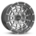 Overland Sector Badlander Forged 17x9 -12 6x139.7mm 106.1mm Gloss Gun Metal Machined Face