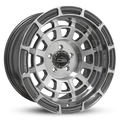 Overland Sector Badlander Forged 17x9 +0 5x114.3mm 73.1mm Gloss Gun Metal Machined Face