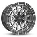Overland Sector Badlander Forged 17x9 +0 6x135/6x139.7mm 106.1mm Gloss Gun Metal/Machined Face