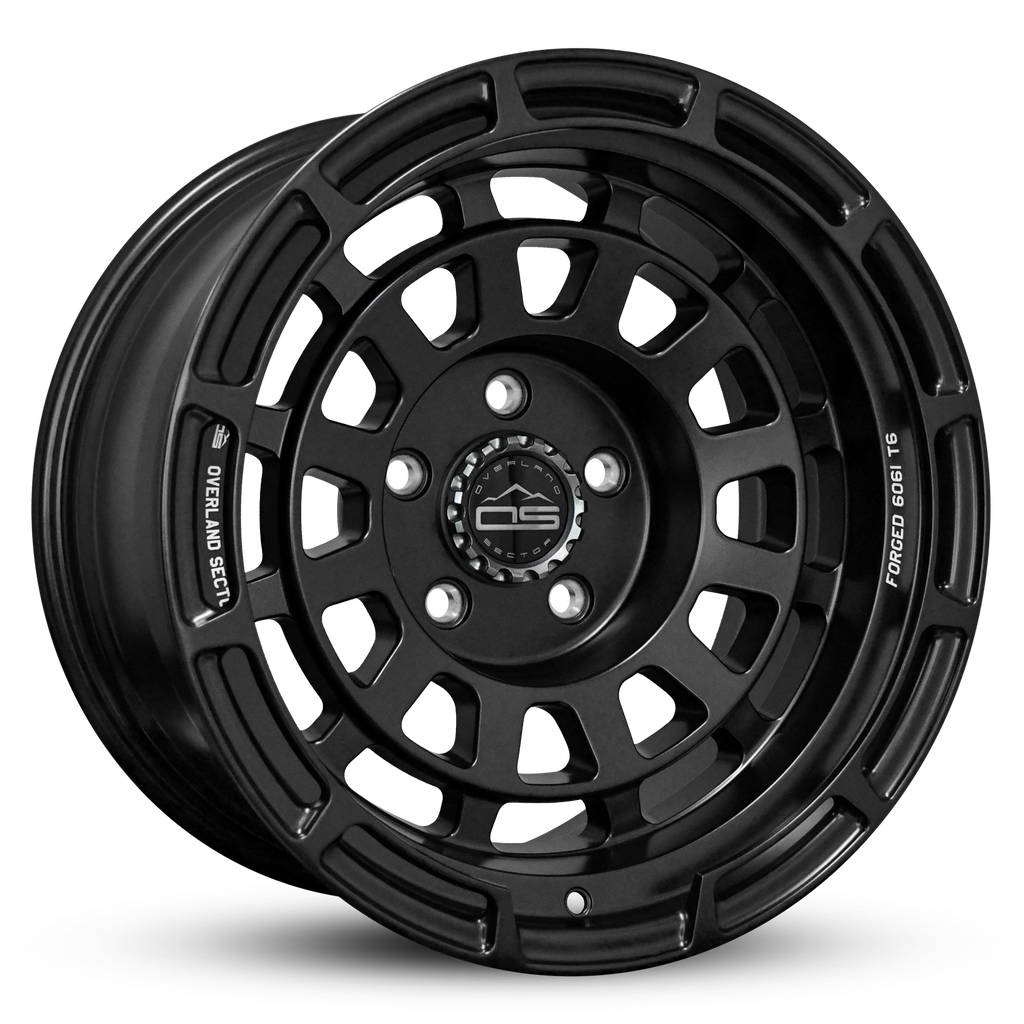 Overland Sector Badlander Forged 17x9 -18 5x127mm 71.5mm All Satin Black