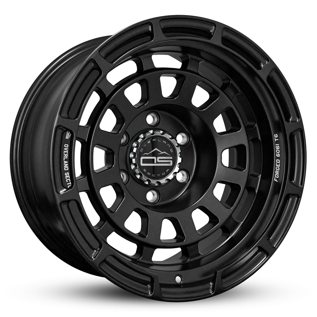 Overland Sector Badlander Forged 17x9 -35 6x139.7mm 106.1mm All Satin Black