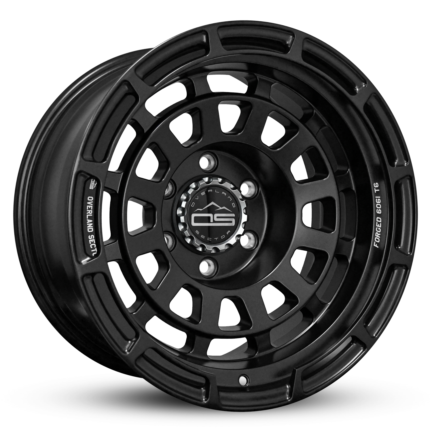 Overland Sector Badlander Forged 17x9 -35 6x139.7mm 106.1mm All Satin Black